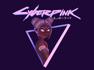 Cyberpink 2077 art character cyberpunk cyberpunk 2077 digital digital art illustraion illustration art