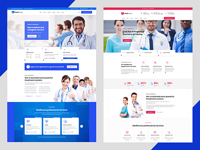 04 - Hospital Medicale Caregiver Website UI Design branding caregiver design doctor graphic design helthcare hopital landing page medical product design ui