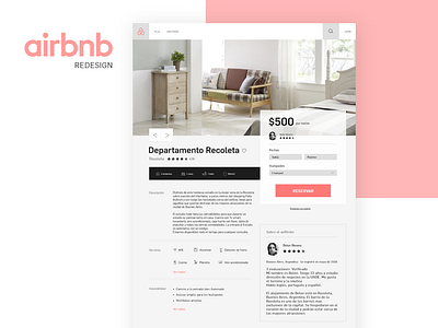 Airbnb Redesign arbnb branding design home landing redesign ui ux web