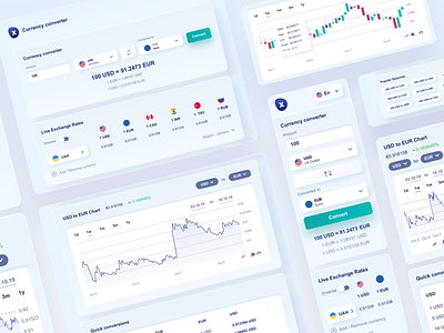 One-page responsive currency converter