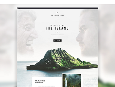 UI Design - People From The Island Book Landing Page creative graphic design illustration inspiration inspire landing page landing page design landing page ui ui design uidesign ux design web design