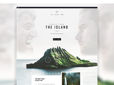 UI Design - People From The Island Book Landing Page