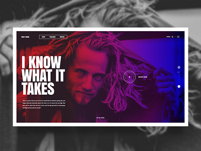 UI Design - Mike Thorn Story creative design trends graphic design inspiration inspire landing page ui design ux design website website concept