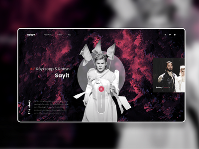 H&M Music - Royksopp & Robyn - Sayit - UI Design