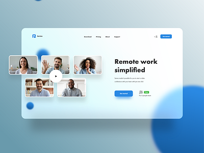 Video Conference App - Website Design