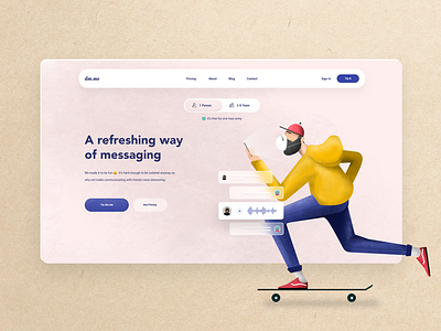 Messaging Platform - Webpage Design