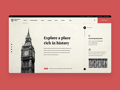 Westminster Abbey - Website Redesign