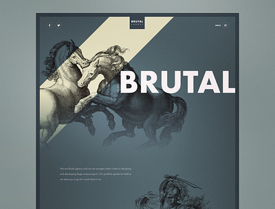 BRUTAL - Web Agency creative design illustration inspiration landing page ui ui design ux design web design website