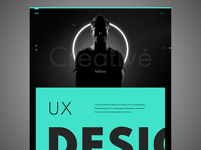 Adem - UX/UI Designer Portfolio Website creative design designer inspiration landing page portfolio ui ui design ux design website