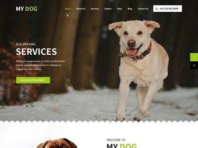 Best Pet Website template