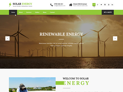 Green Solar & Renewable Energy Pre-Build Website design web web design website wordpress wordpress blog wordpress development wordpress templates wordpress theme