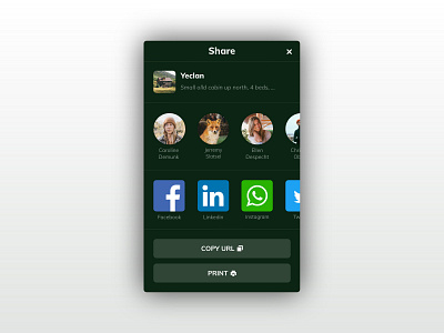 Social Share - 010 - DailyUI app dailyui socialshare ui web