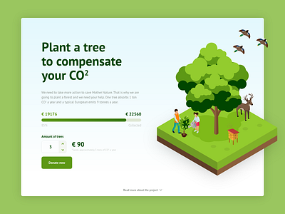 Crowdfunding Campaign - 032 - DailyUI crowdfunding crowdfunding campaign dailyui isometric ui web