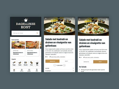 Recipe - 040 - DailyUI app dailyui food ingredients recipe ui