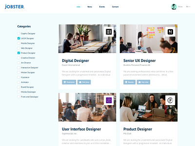 Job Listing - 050 - DailyUI
