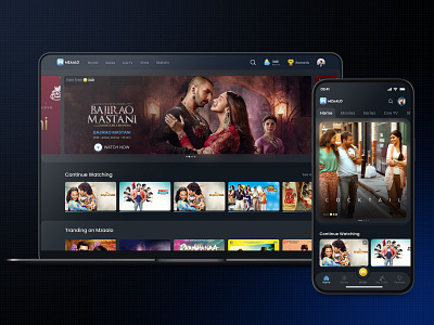 Mzaalo - streaming experience redesigned ott redesign streaming ui user experience user interface ux