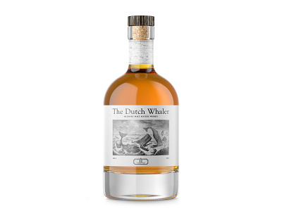 The Dutch Whaler Whisky branding packaging sailboat whale whisky