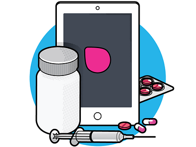 Rimidi illustration for Providers blister ipad pills tablet