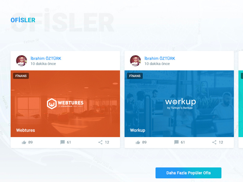 Girişimci Kafası - Offices wordpress backend frontent ux ui platform entrepreneur