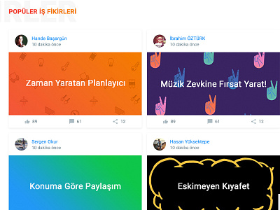 Girişimci Kafası - Popular Ideas backend entrepreneur frontent platform ui ux wordpress