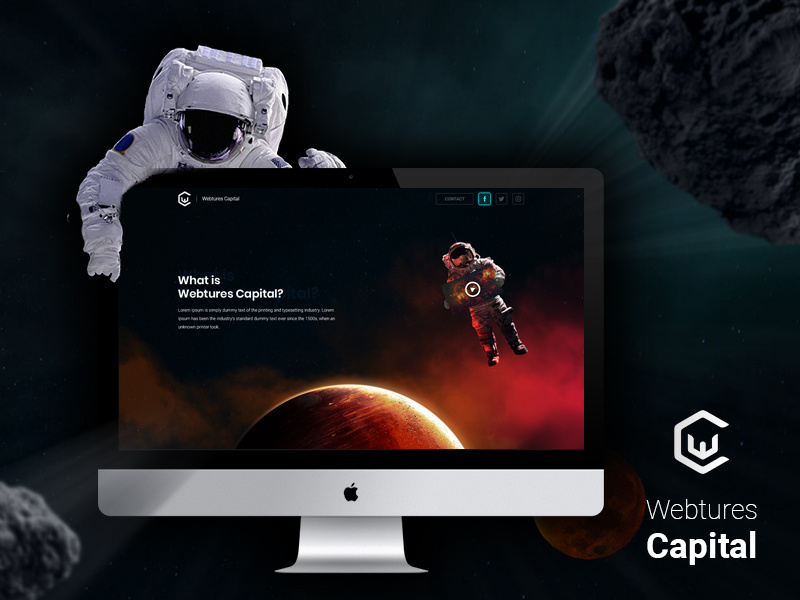 Webtures Capital rpg user interface user experience ux ui space shadow statistics parallax astronaut capital webtures
