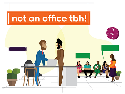 How is this not an office? flat illustration flat illustrator illustrator ux vector illustration