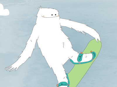 Snowboarding Zemu sasquash snoboarding snow yeti