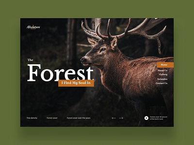 The Forest forest layout design logo typography web website