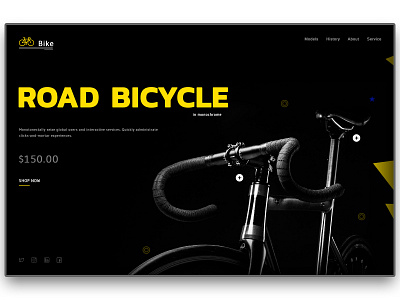 Bicycle Website bicycle website design ecommerce layout design photoshop web website
