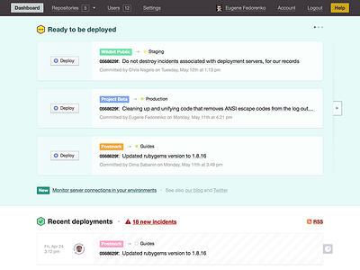 A new dploy.io dashboard