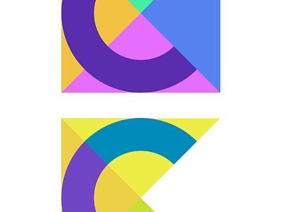 Experimenting with color combinations c colors logo sign