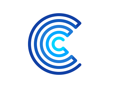 Exploring shape ideas for a logo c conveyor logo logotype maze path sign