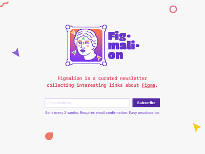 Figmalion newsletter figma figmadesign logo newsletter