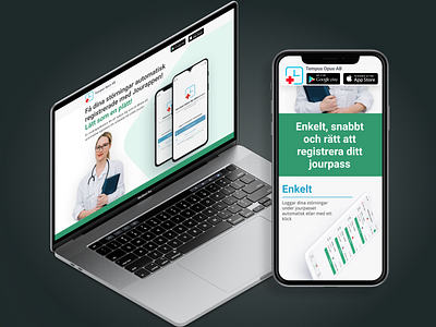 Landing Page for Medical App