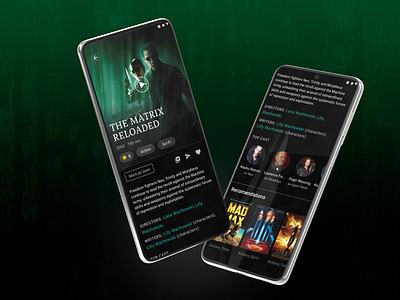 Movie app concept/ Android android app cards carousel figma mobile navigation typography ui user interface ux