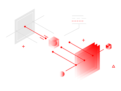 Pact Smart Contracts abstraction bitcoin blockchain crypto cryptocurrency ico illustration isometric landing startup token vector