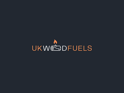 UK Wood Fuels brand brand design brand identity branding branding design design flat fuels icon identity logo mark minimal typography wood