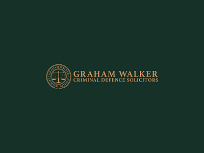 Graham Walker Criminal Defence Solicitors brand brand design brand identity branding branding design design flat icon identity logo mark minimal typography