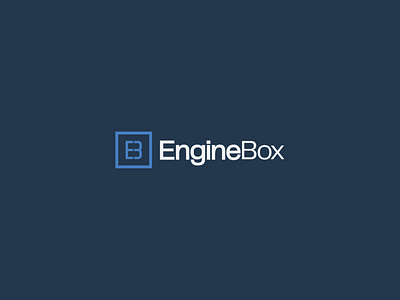 EngineBox box brand brand design brand identity branding branding design design flat icon identity logo mark minimal monogram typography