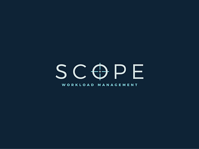 Scope Workload Management brand brand design brand identity branding branding design design flat icon identity logo management mark minimal typography