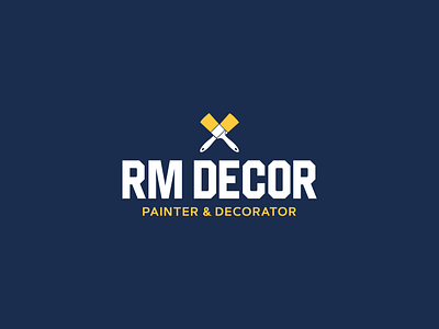 RM Decor brand brand design brand identity branding branding design design flat icon identity logo logodesign mark minimal typogaphy