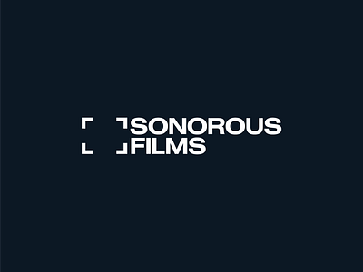 Sonorous Films brand brand design brand identity branding branding design design flat icon identity logo logodesign mark minimal workmark