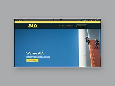 Alpha Industrial Abseiling brand brand design brand identity branding identity minimal ui ui design ux web design web designer webdesign website wix