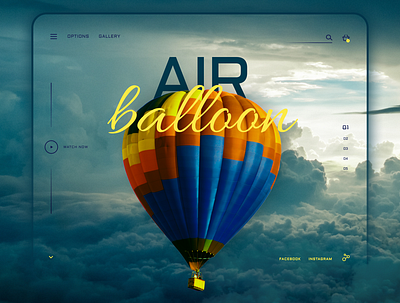 Air Balloon design ui web