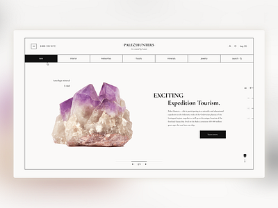 PALEO HUNTERS | Online store design figma homepage main page online shop online shopping online store redesign site design ui ux web