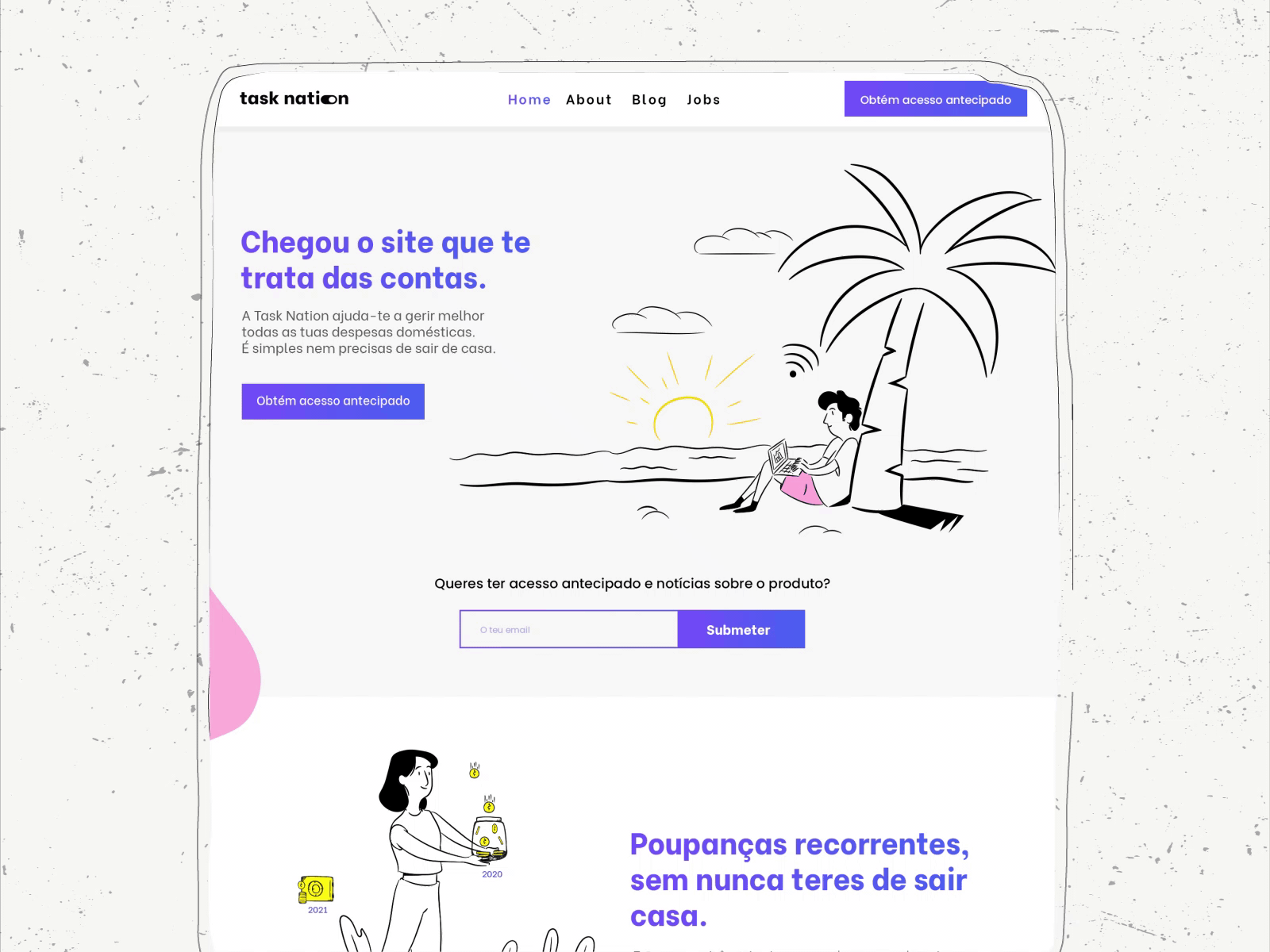 Productivity App  Landing Page Design