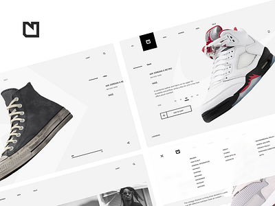 NEO ecommerce footwear ui ux website