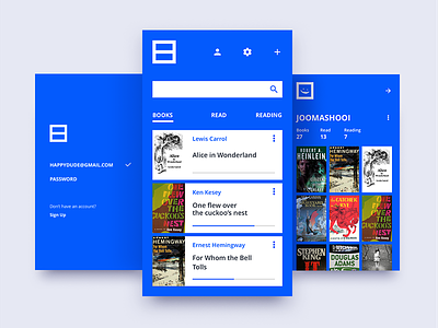 Book!t 2.0 android app blue books reading