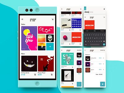 Geggz android app commerce posters shop