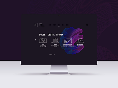 UBT business icons onepage promo site web